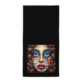 The Great American Outdoors Towel displayed in a natural setting, showcasing its versatility and durability for outdoor activities.