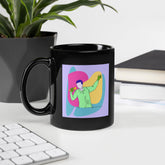 The Singing Black Glossy Mug - Beyond T-shirts