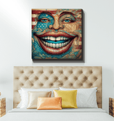 The United States Of Art Wrapped Canvas - Beyond T-shirts