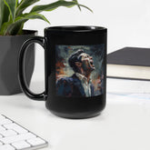 Tonal Tapestry Black Glossy Mug - Beyond T-shirts