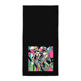 Elegant Tutu Tuxedo Style Towel displayed in a luxurious bathroom setting.