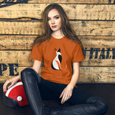 Whiskered Window Watcher Unisex T-Shirt