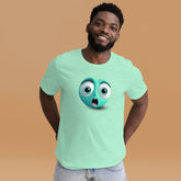 Casual Unisex Tee with Music Emoji Print