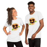 Zombie-themed graphic on unisex t-shirt