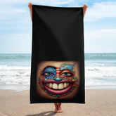 USA Unleashed Towel with American flag design, perfect for patriotic homes.