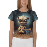 Vibrant Voyage All-Over Print Crop Tee - Beyond T-shirts