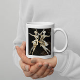 Vibrant Women's Dance Elegance White Glossy Mug - Beyond T-shirts