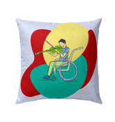 Violinist Outdoor Pillow - Beyond T-shirts