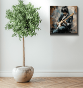 Virtuoso Voyage wrapped canvas on display