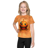 Whimsical Candy Delights themed kids t-shirt with vibrant colors.