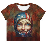 Whimsical Wonder All-Over Print Crop Tee - Beyond T-shirts