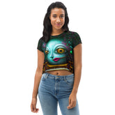 Whimsical Wonderland All-Over Print Crop Tee - Beyond T-shirts