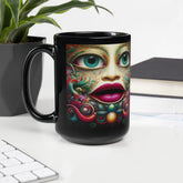 Whispering Woods Black Glossy Mug - Beyond T-shirts