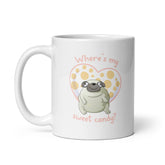 Where's My Sweet Candy White glossy mug