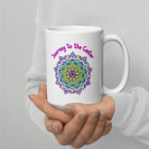 Cosmic Wonder Mandala White Glossy Mug - Beyond T-shirts