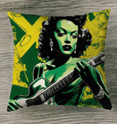 A Guitar is a Human Voice Outdoor Pillow Towel