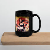 A Rhythm All Her Own Black Glossy Mug - Beyond T-shirts
