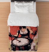 A Rhythm All Her Own Duvet Cover - Beyond T-shirts