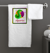 Aquarius Bath Towel | Zodiac Series 3 - Beyond T-shirts