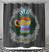 Aquarius Shower Curtain | Zodiac Series 11 - Beyond T-shirts