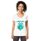 Aquarius Women’s Fitted V-neck T-shirt | Zodiac Series 2 - Beyond T-shirts
