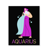 Aquarius Wrapped Canvas 8x10 | Zodiac Series 4 - Beyond T-shirts