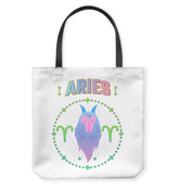 Aries Basketweave Tote Bag | Zodiac Series 1 - Beyond T-shirts