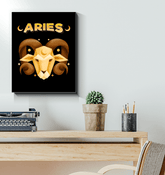 Aries Wrapped Canvas 16x20 | Zodiac Series 2 - Beyond T-shirts
