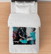 Blasting The Beats Out Duvet Cover - Beyond T-shirts