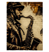 Blowin' On The Horn Sherpa Blanket - Beyond T-shirts