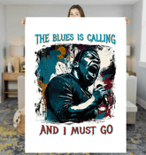 Blue Is Calling Sherpa Blanket - Beyond T-shirts