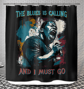 Blue Is Calling Shower Curtain - Beyond T-shirts