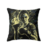 Boxing-themed indoor pillow