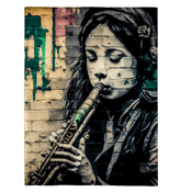 Breathing Life Into Music Sherpa Blanket - Beyond T-shirts