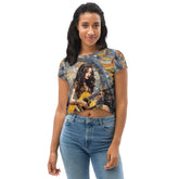 Cant Play Like Anyone All Over Print Crop Tee - Front View