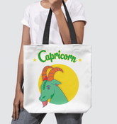Capricorn Basketweave Tote Bag | Zodiac Series 5 - Beyond T-shirts