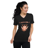 Capricorn Unisex Short Sleeve V-Neck T-Shirt | Zodiac Series 2 - Beyond T-shirts