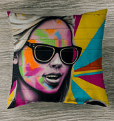 Connecting Through Music Magic Outdoor Pillow - Beyond T-shirts