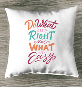 Do What Is Right Outdoor Pillow - Beyond T-shirts