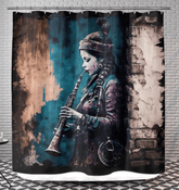 Emotion Through The Reeds Shower Curtain - Beyond T-shirts