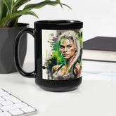 Fight To Be The Best Black Glossy Mug - Beyond T-shirts