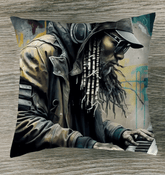 Finger Wizardry In Action Outdoor Pillow - Beyond T-shirts