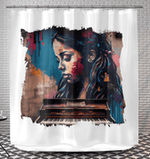 Fingers Dance On Keys Shower Curtain - Beyond T-shirts
