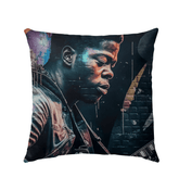 Fingers On Fire, Strings Ablaze Outdoor Pillow - Beyond T-shirts