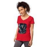 Fingers On Fire, Strings Ablaze Women’s Fitted V-neck T-shirt - Beyond T-shirts