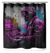 Fingers On The Keys Shower Curtain - Beyond T-shirts