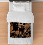 Flowing Passion Roaring Guitar Duvet Cover - Beyond T-shirts