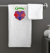 Gemini Bath Towel | Zodiac Series 5 - Beyond T-shirts