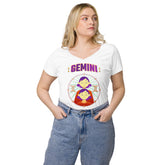 Gemini Women’s Fitted V-Neck T-Shirt | Zodiac Series 1 - Beyond T-shirts