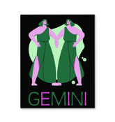 Gemini Wrapped Canvas 8x10 | Zodiac Series 4 - Beyond T-shirts